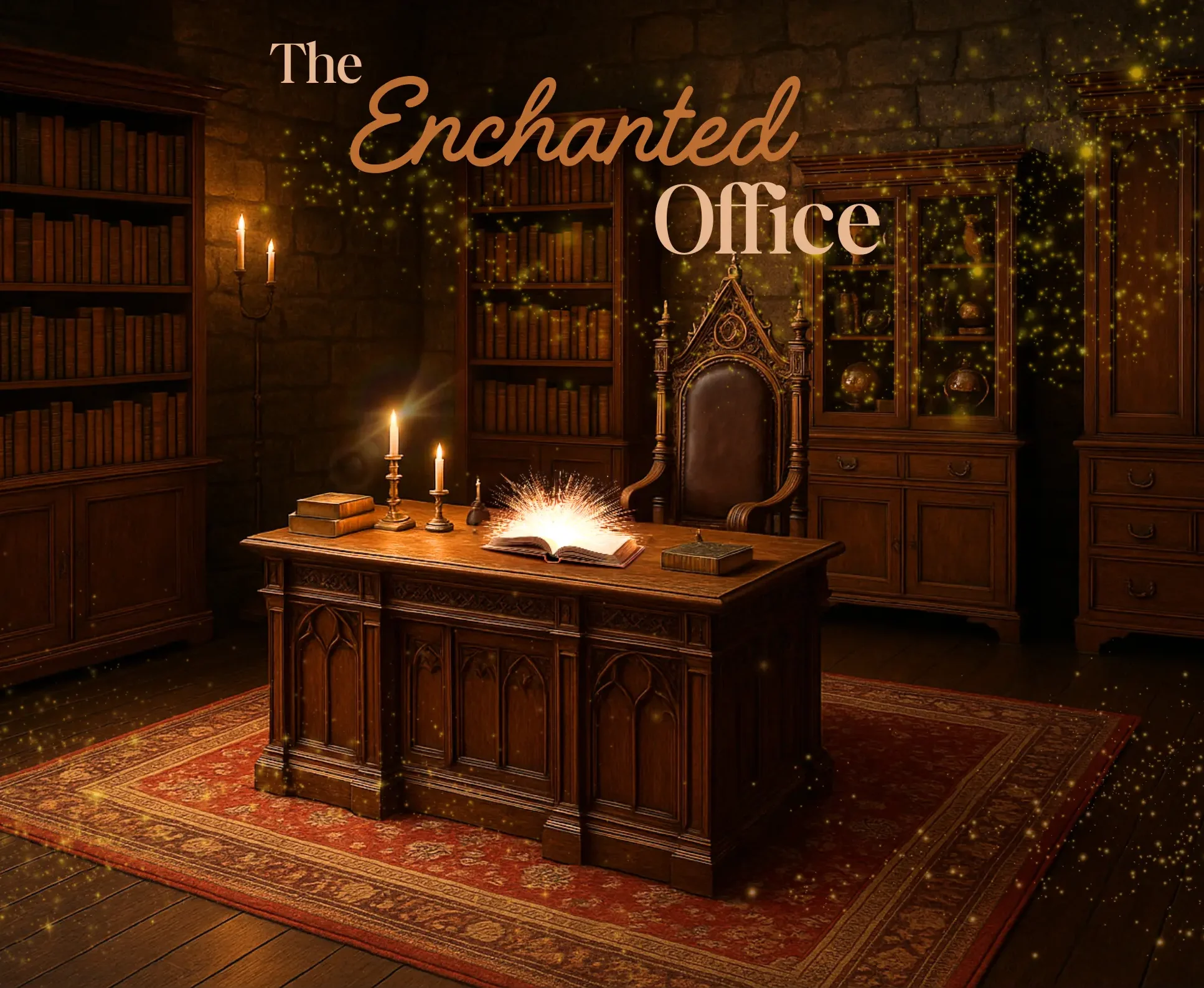 Magical library office